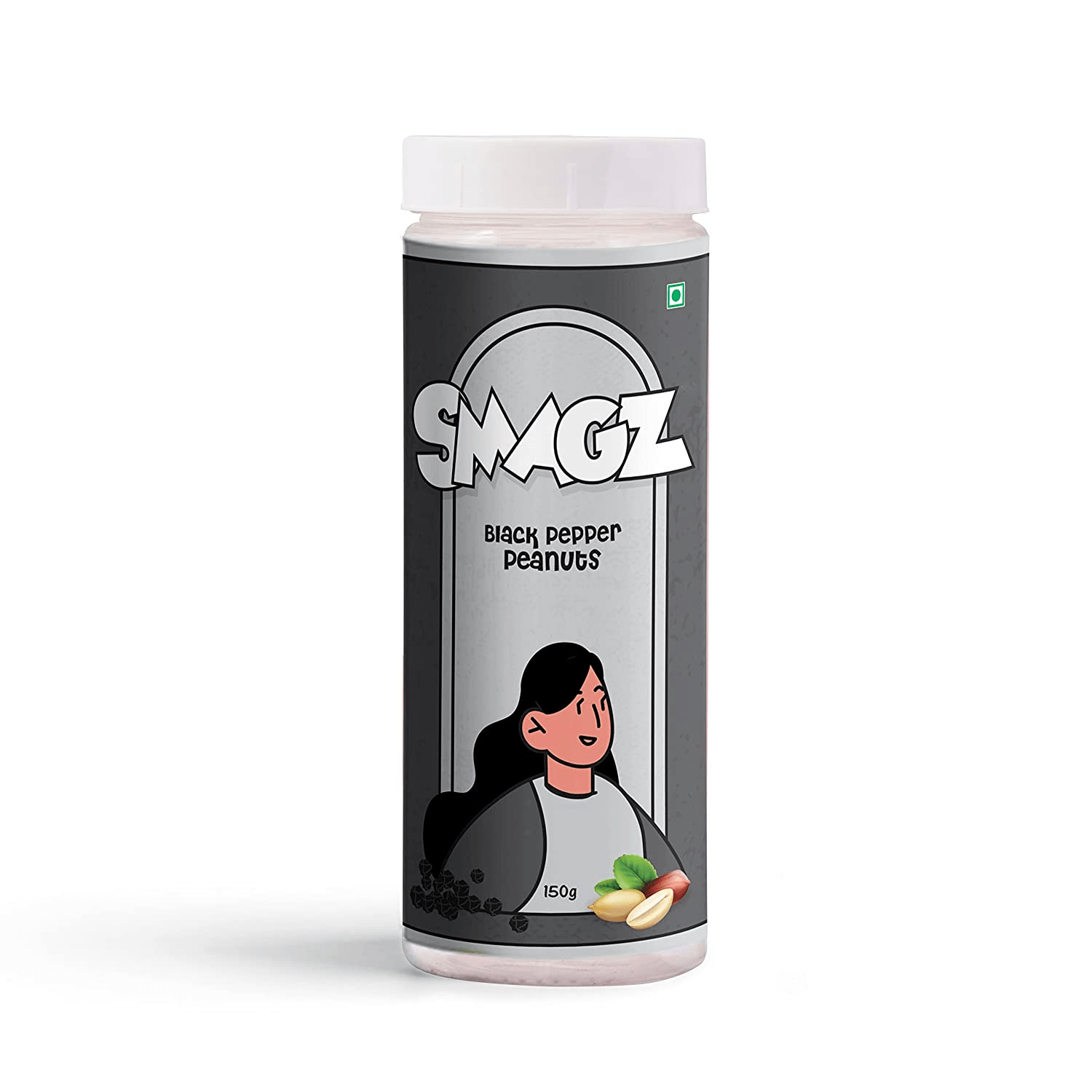 SMAGZ Black Pepper Peanut Healthy Namkeen and Snacks
